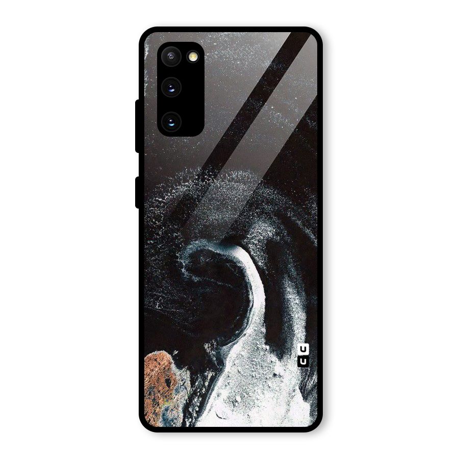 Sea Ice Space Art Glass Back Case for Galaxy S20 FE