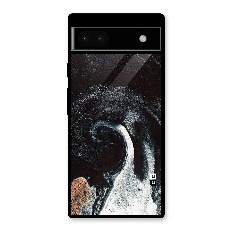Sea Ice Space Art Glass Back Case for Google Pixel 6a