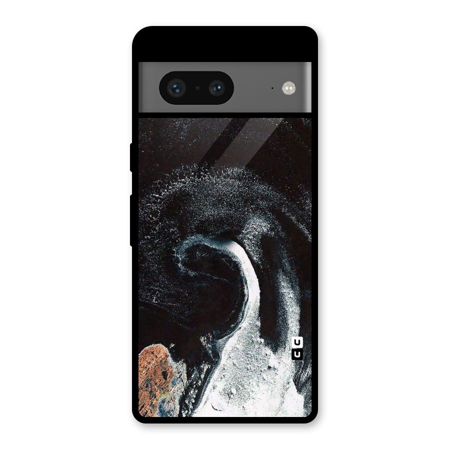 Sea Ice Space Art Glass Back Case for Google Pixel 7