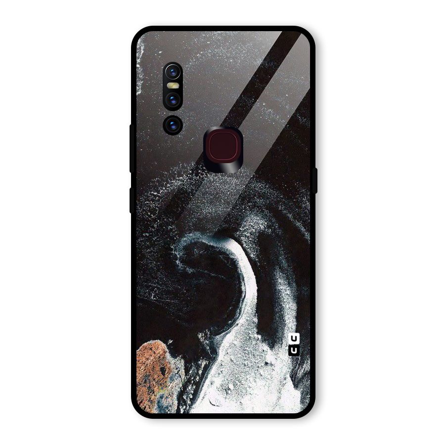 Sea Ice Space Art Glass Back Case for Vivo V15