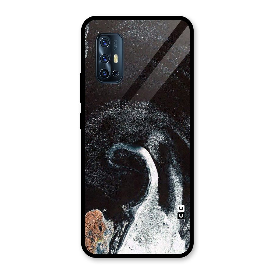 Sea Ice Space Art Glass Back Case for Vivo V17