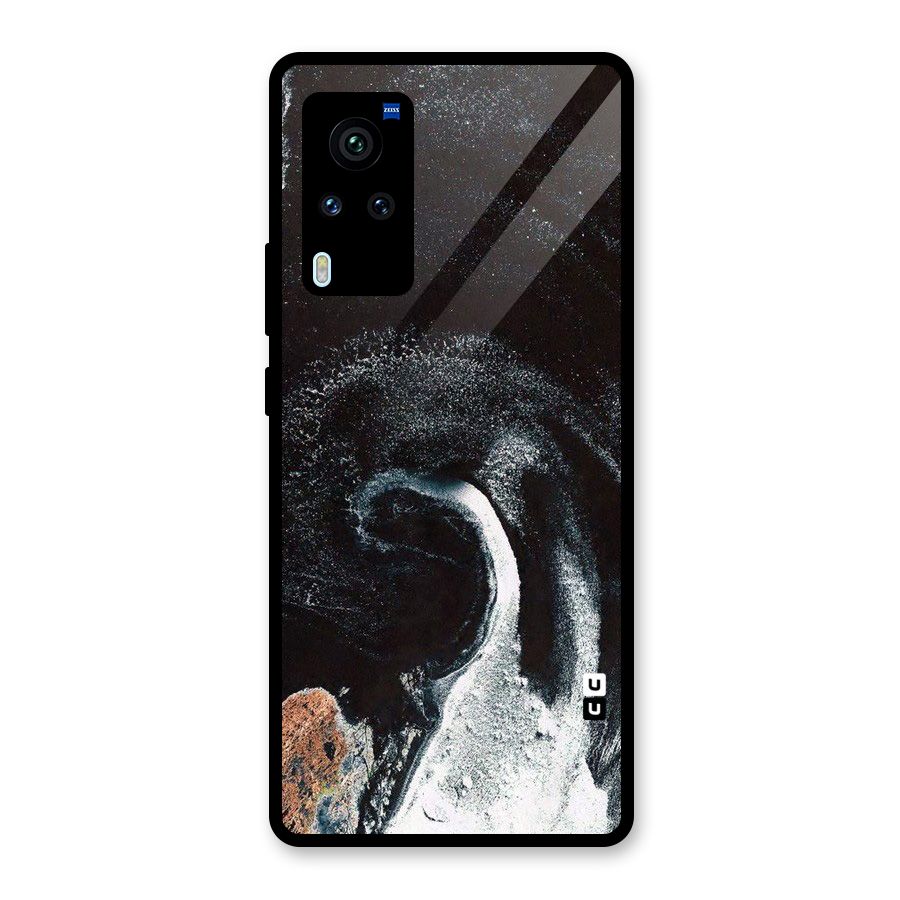 Sea Ice Space Art Glass Back Case for Vivo X60 Pro