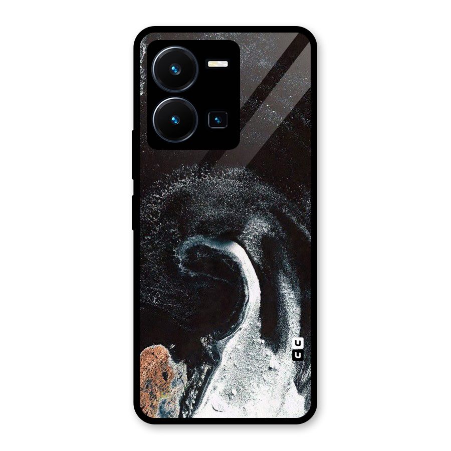 Sea Ice Space Art Glass Back Case for Vivo Y35