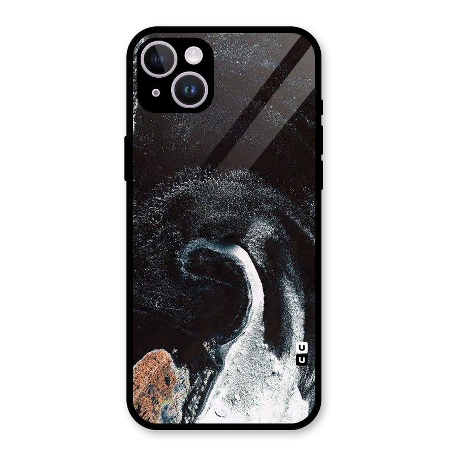 Sea Ice Space Art Glass Back Case for iPhone 14 Plus