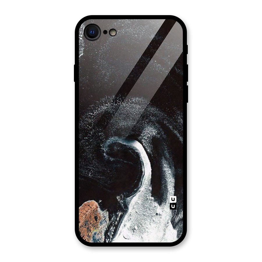 Sea Ice Space Art Glass Back Case for iPhone SE 2022