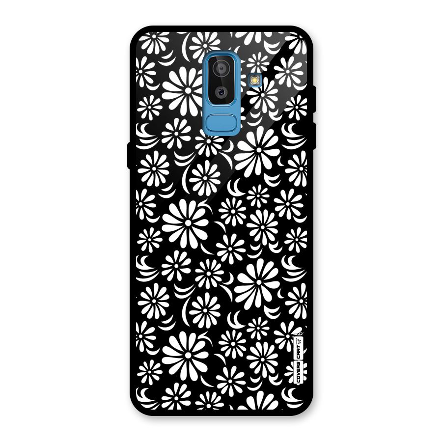 Sea Shell Abstract Art Glass Back Case for Galaxy J8