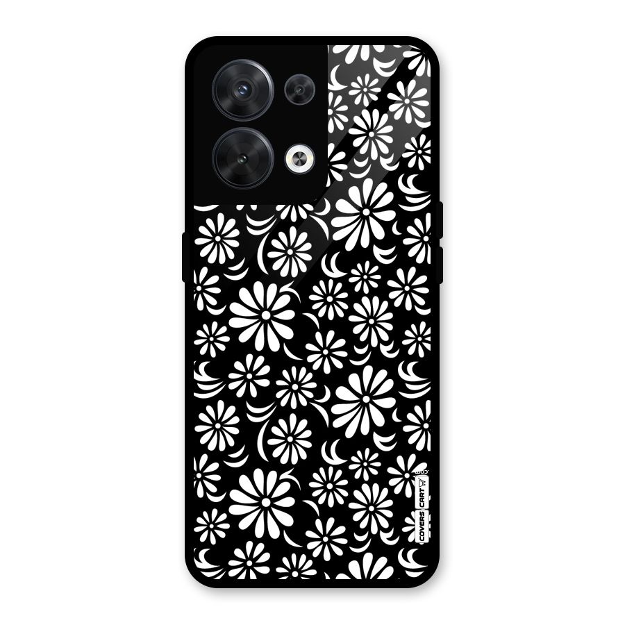 Sea Shell Abstract Art Glass Back Case for Oppo Reno8 5G