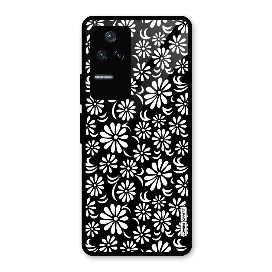 Sea Shell Abstract Art Glass Back Case for Poco F4 5G