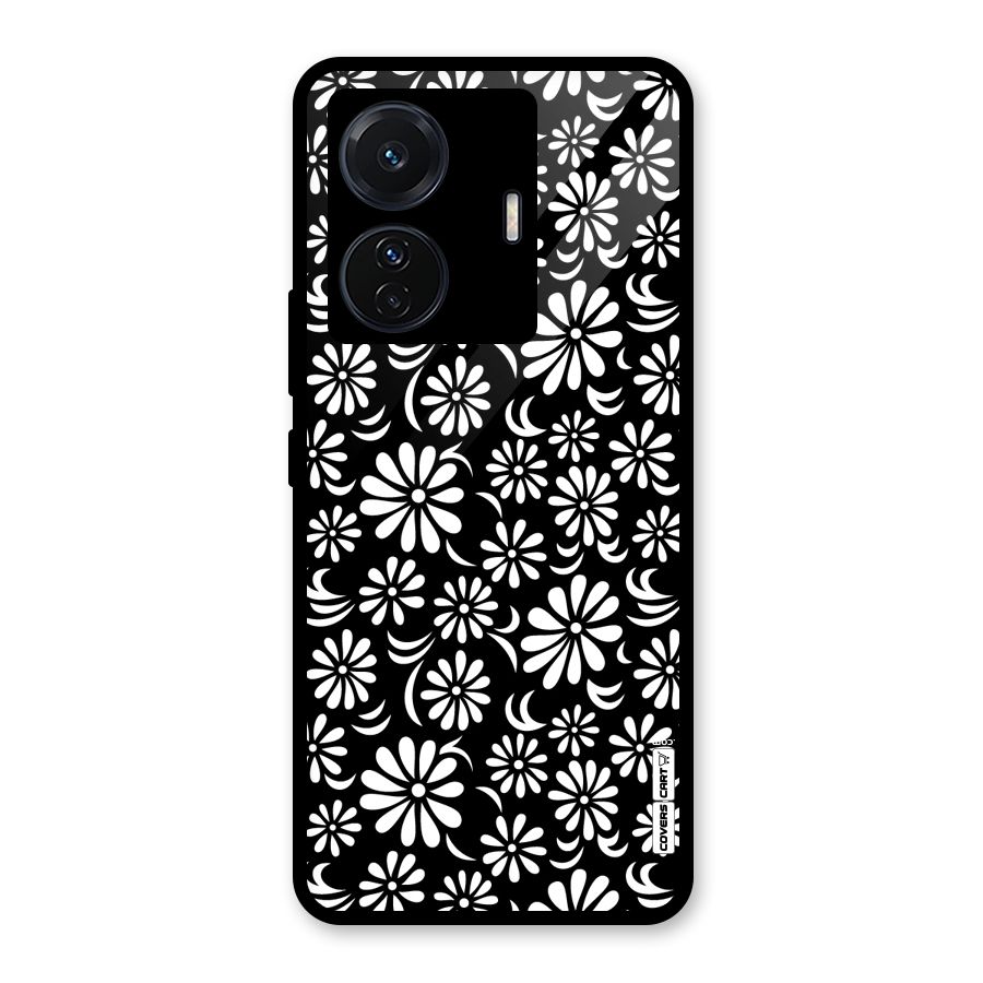 Sea Shell Abstract Art Glass Back Case for Vivo T1 Pro