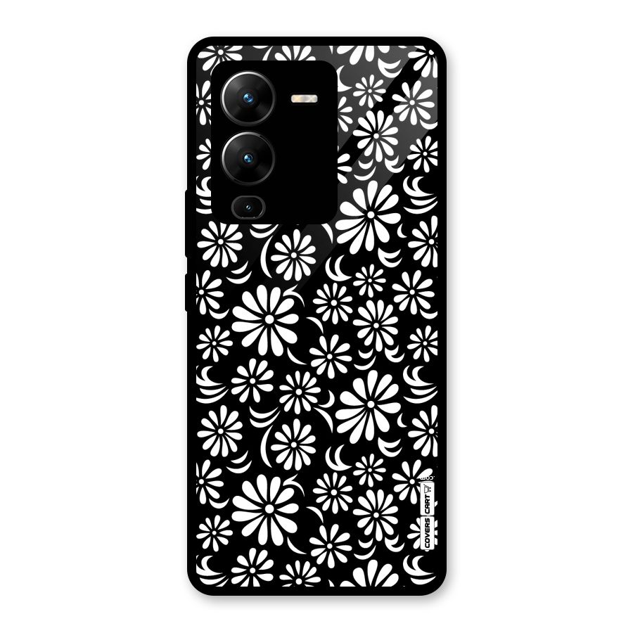 Sea Shell Abstract Art Glass Back Case for Vivo V25 Pro