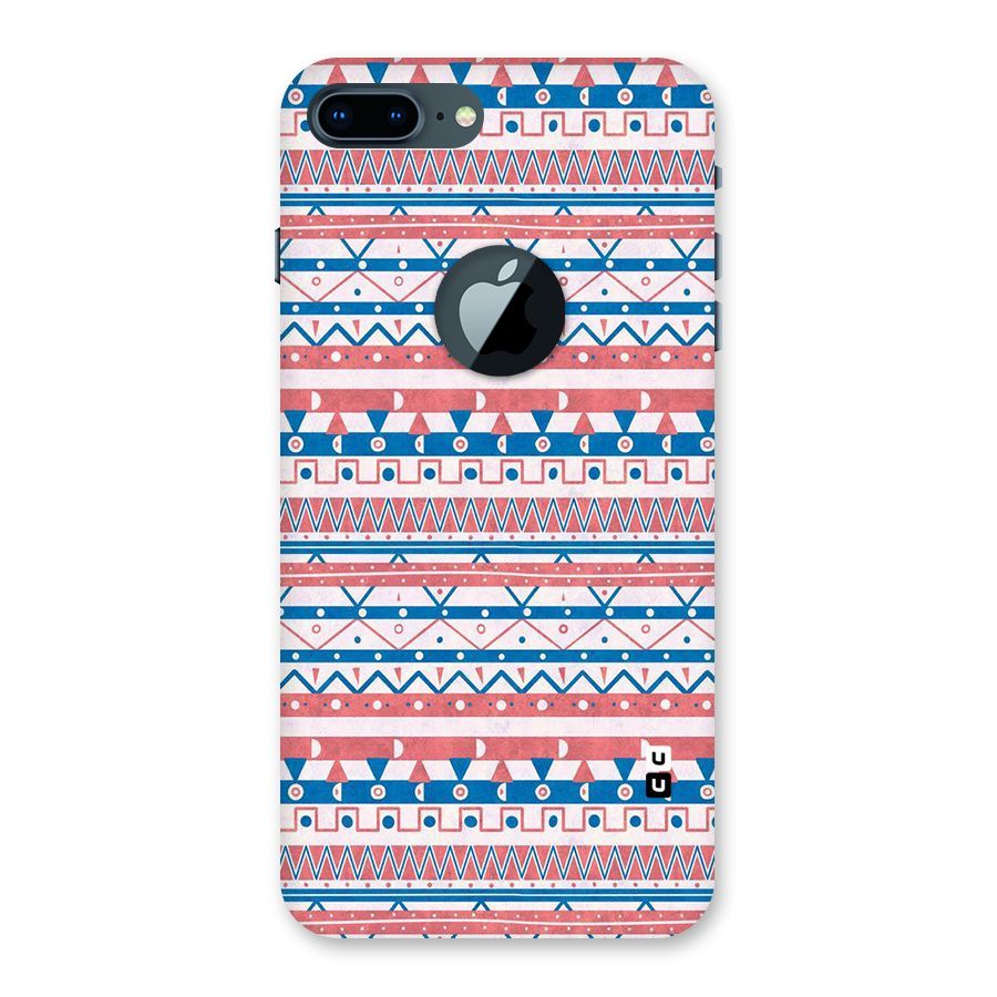 Seamless Ethnic Pattern Back Case for iPhone 7 Plus Logo Cut