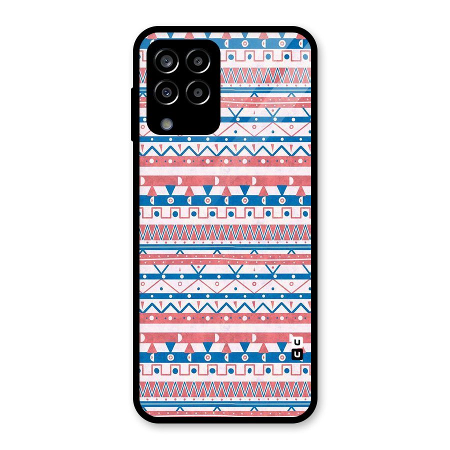 Seamless Ethnic Pattern Glass Back Case for Galaxy M33