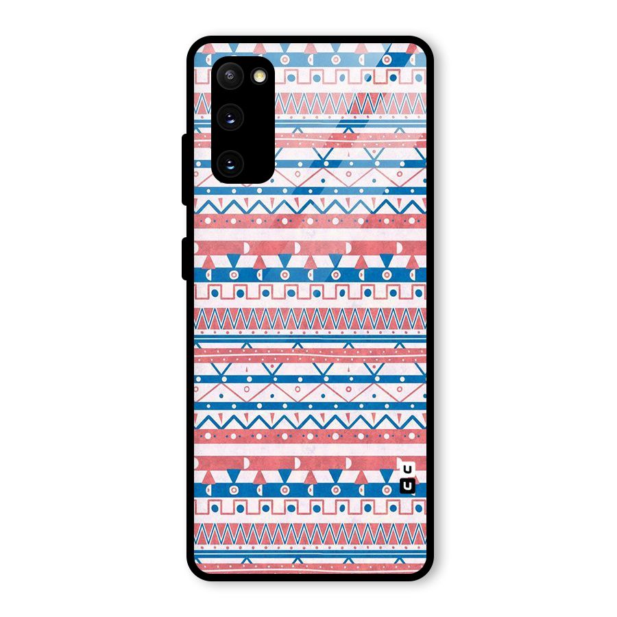 Seamless Ethnic Pattern Glass Back Case for Galaxy S20 FE 5G