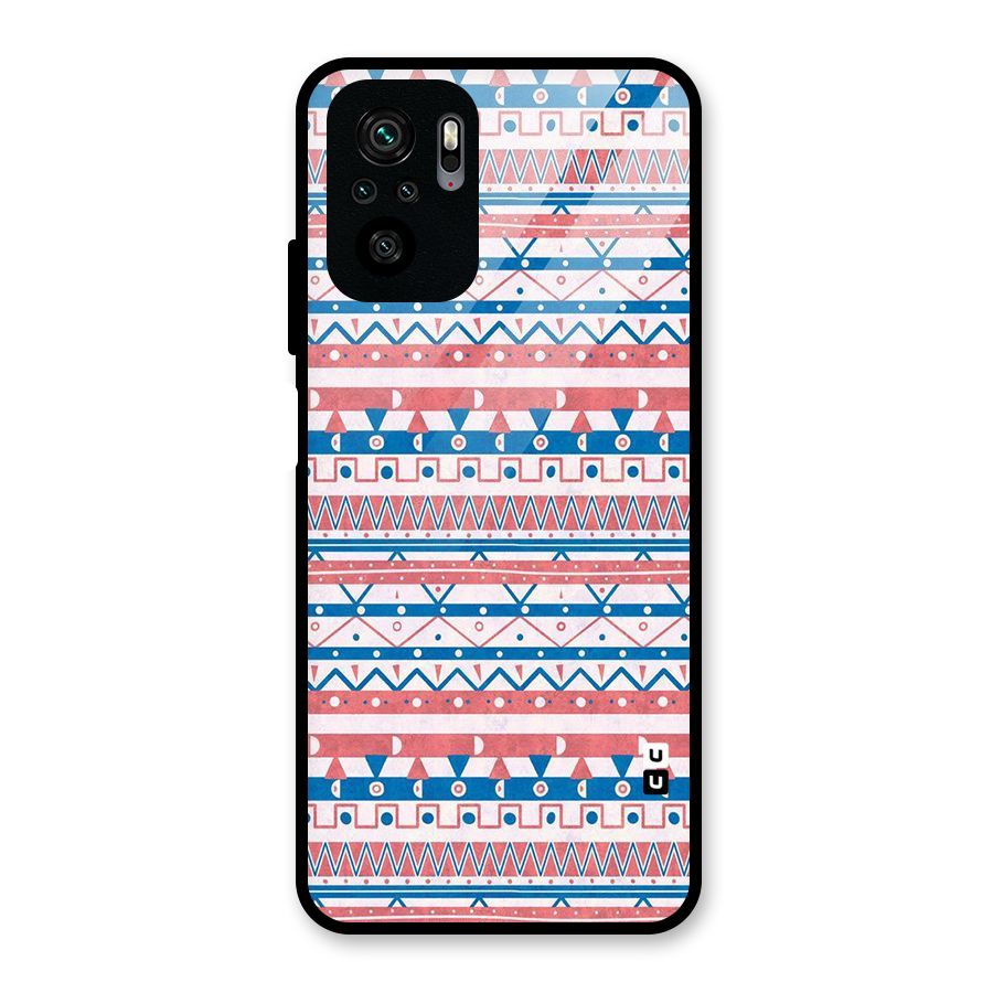 Seamless Ethnic Pattern Glass Back Case for Redmi Note 10S