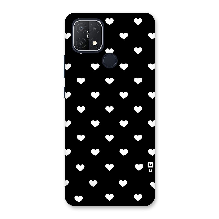 Seamless Hearts Pattern Back Case for Oppo A15s
