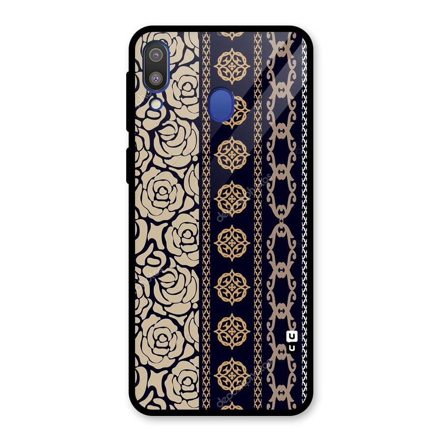 Seamless Pattern Glass Back Case for Galaxy M20