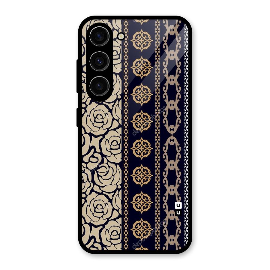 Seamless Pattern Glass Back Case for Galaxy S23