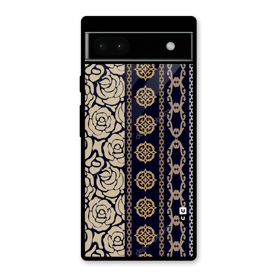 Seamless Pattern Glass Back Case for Google Pixel 6a