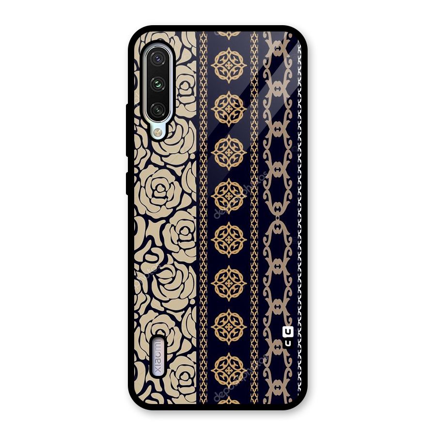 Seamless Pattern Glass Back Case for Mi A3