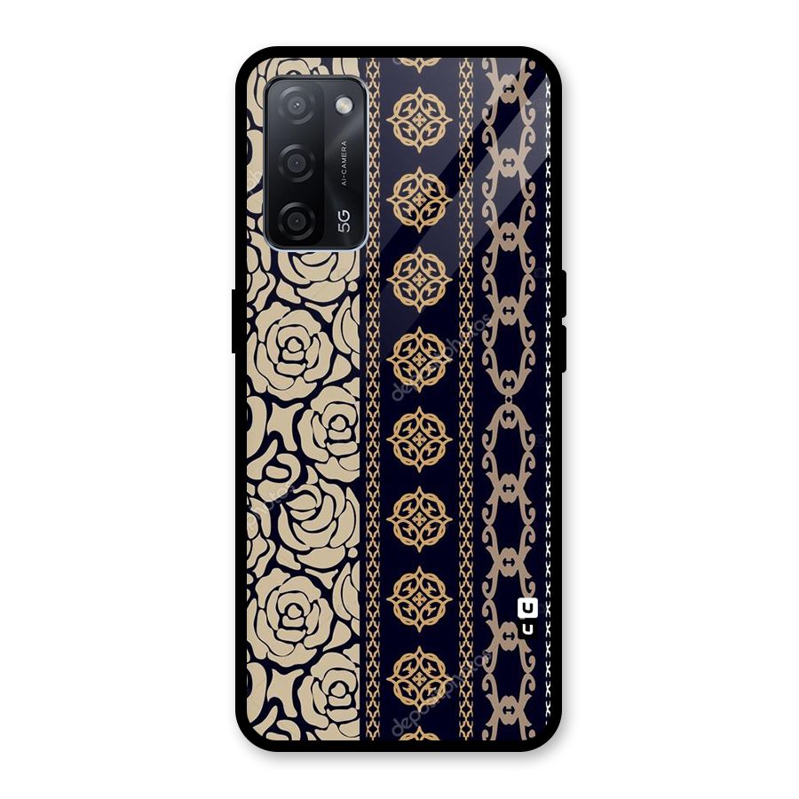 Seamless Pattern Glass Back Case for Oppo A53s 5G