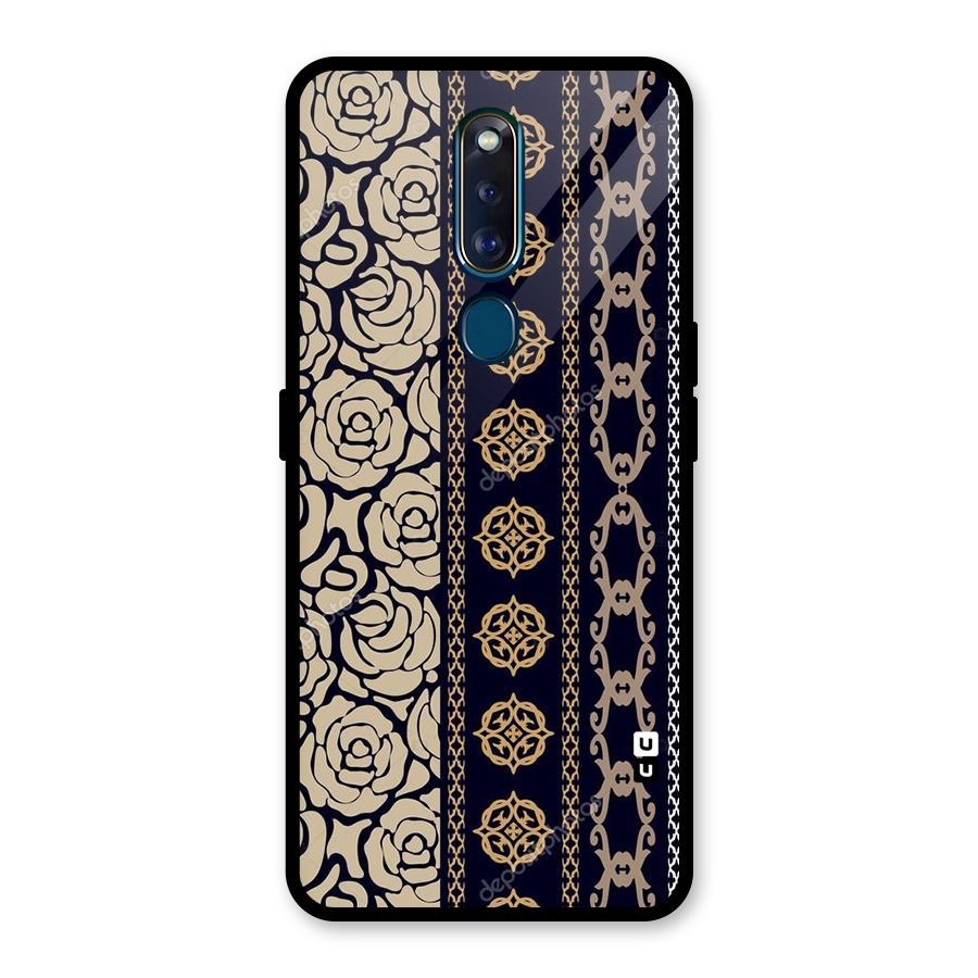 Seamless Pattern Glass Back Case for Oppo F11 Pro
