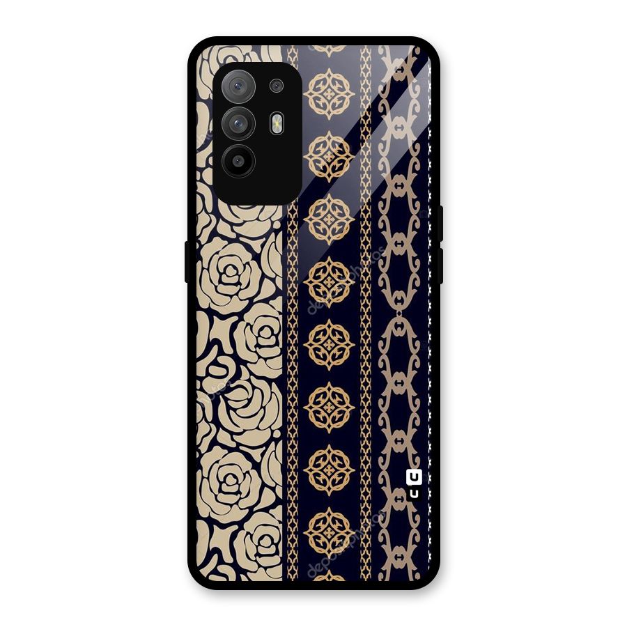 Seamless Pattern Glass Back Case for Oppo F19 Pro Plus 5G