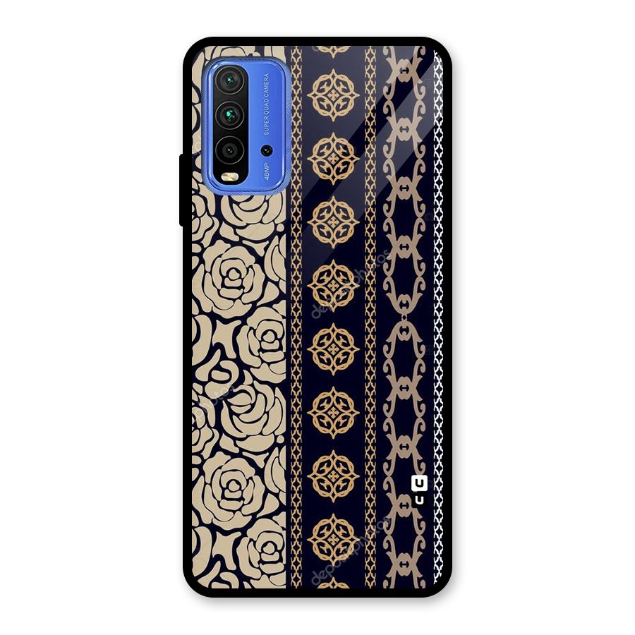 Seamless Pattern Glass Back Case for Redmi 9 Power