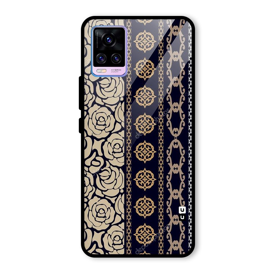 Seamless Pattern Glass Back Case for Vivo V20 Pro