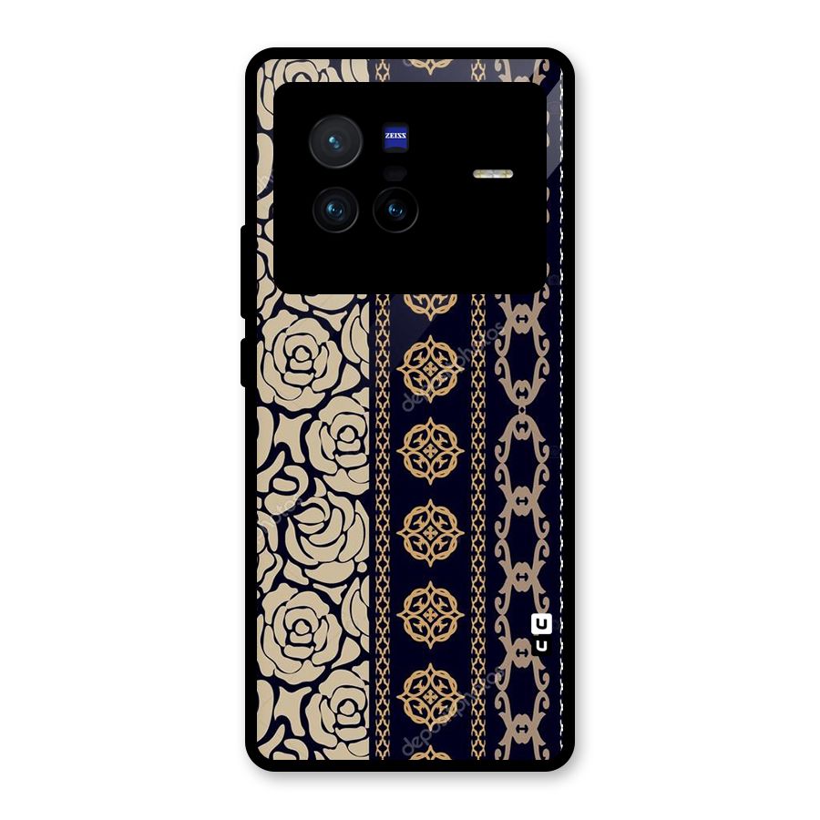 Seamless Pattern Glass Back Case for Vivo X80