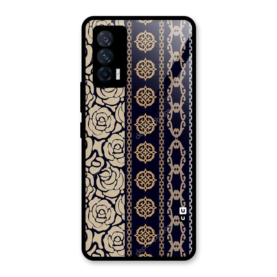 Seamless Pattern Glass Back Case for Vivo iQOO 7 5G