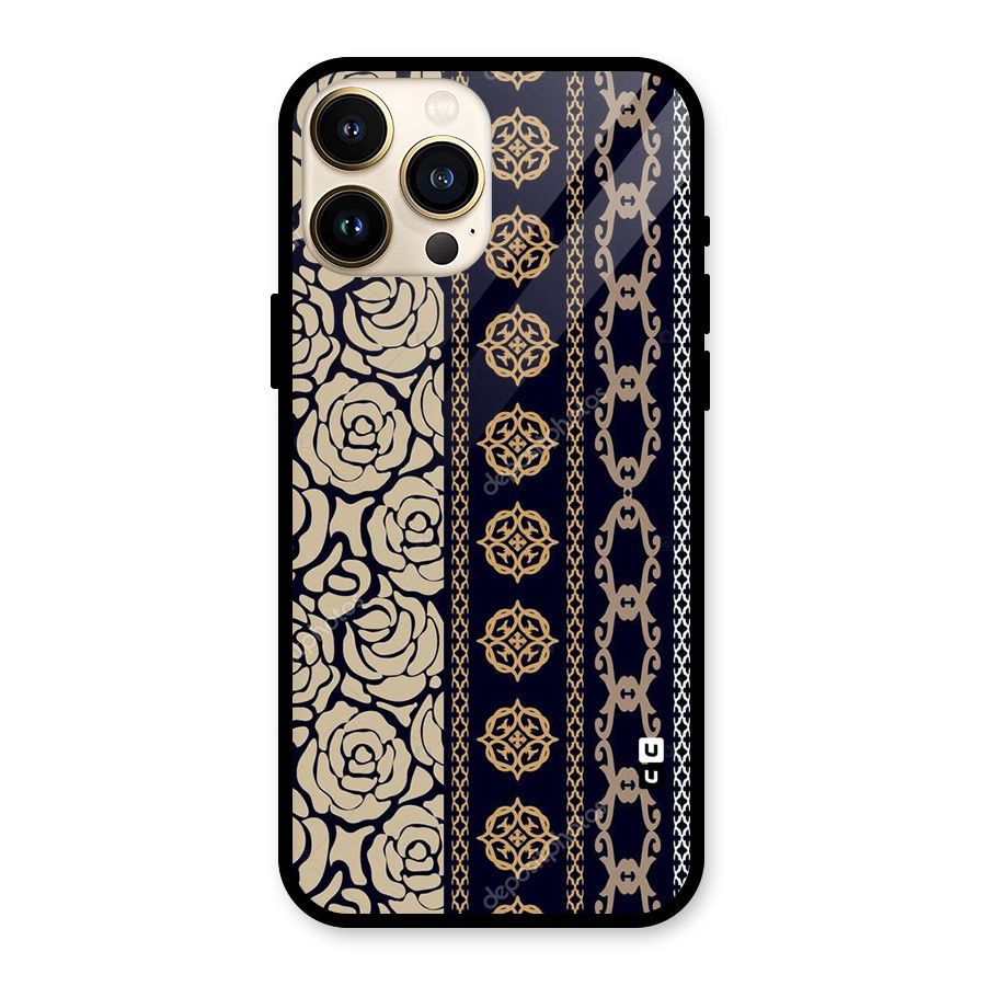 Seamless Pattern Glass Back Case for iPhone 13 Pro Max