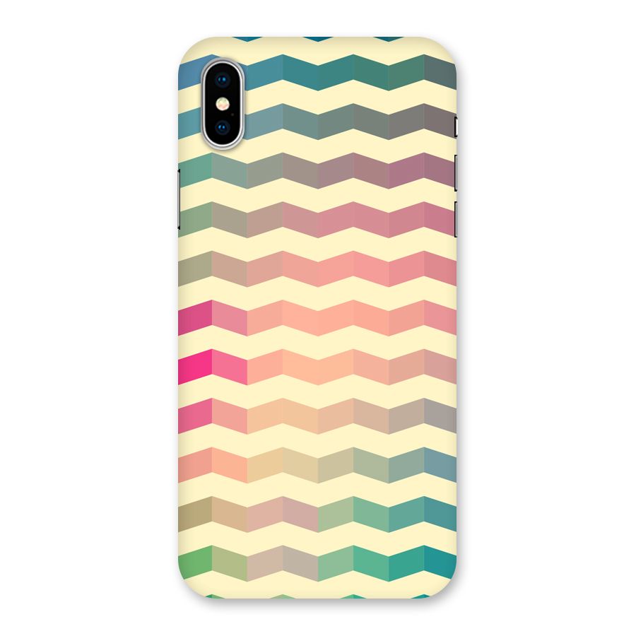 Seamless ZigZag Design Back Case for iPhone XS