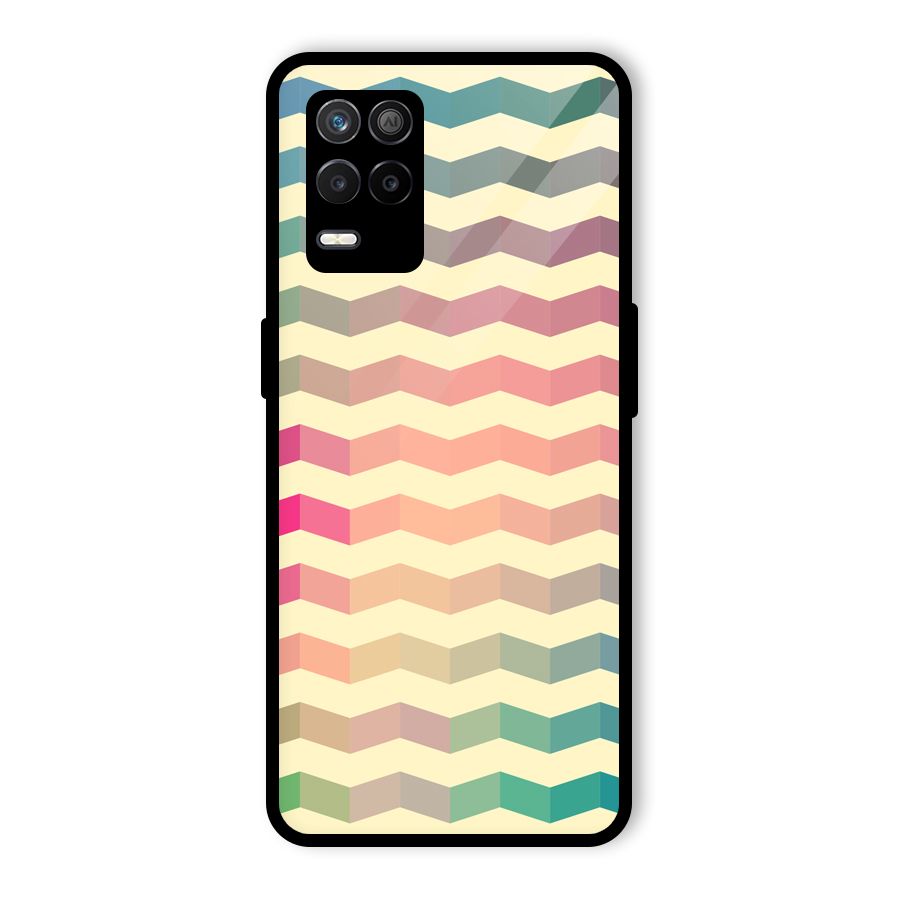 Seamless ZigZag Design Glass Back Case for Realme 9 5G