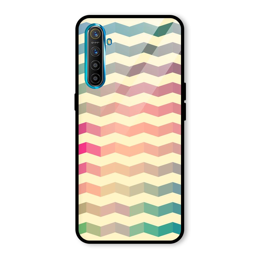 Seamless ZigZag Design Glass Back Case for Realme X2
