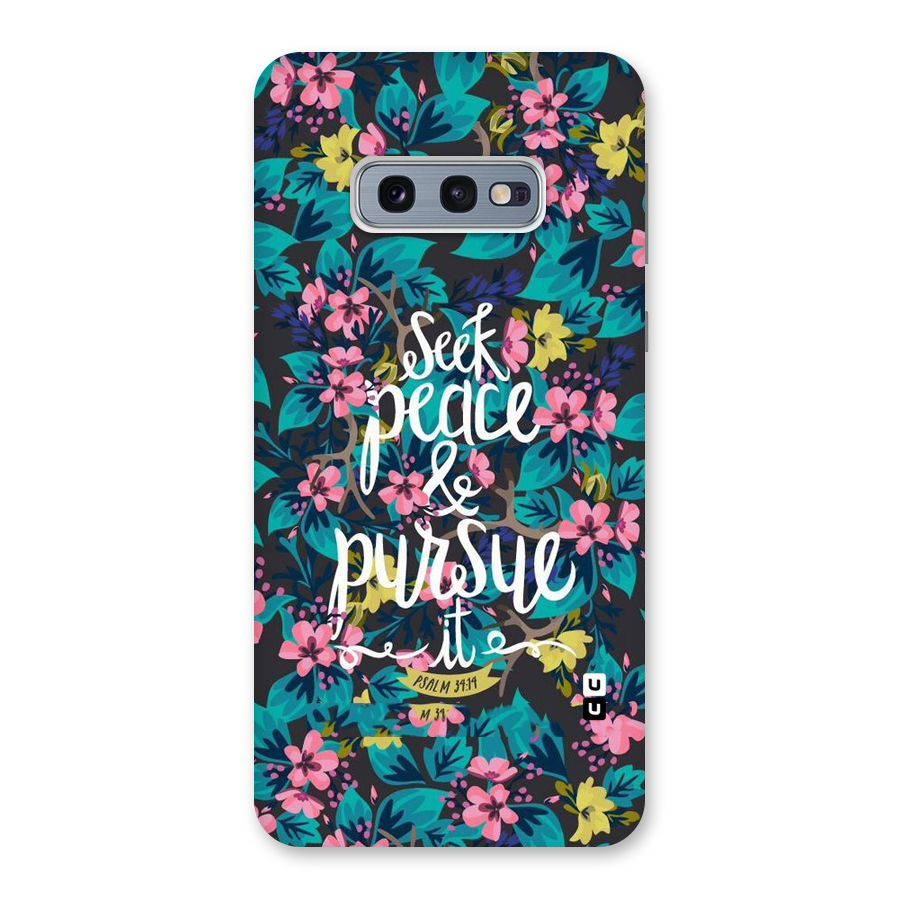 Seek Peace Back Case for Galaxy S10e