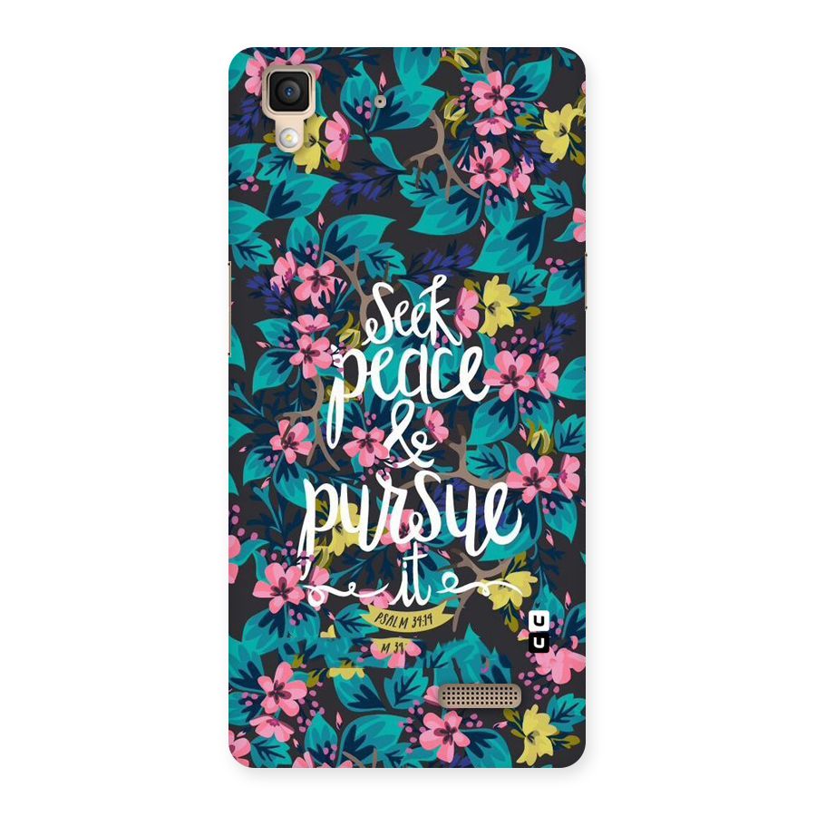 Seek Peace Back Case for Oppo R7