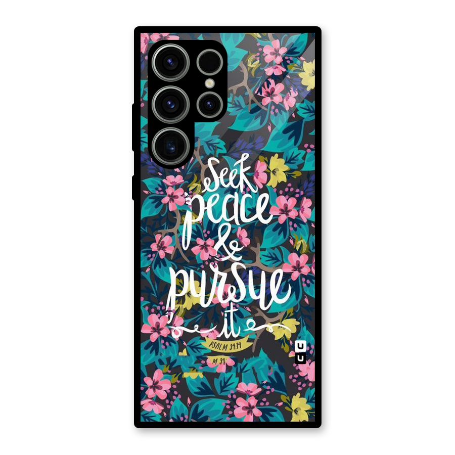 Seek Peace Glass Back Case for Galaxy S23 Ultra