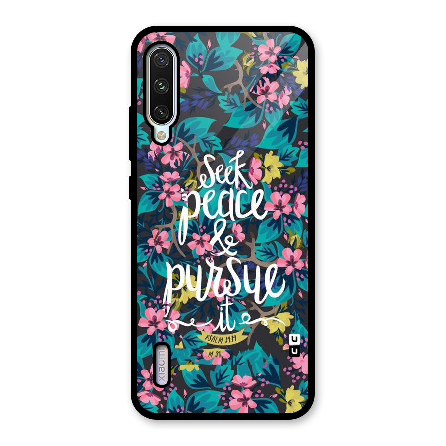 Seek Peace Glass Back Case for Mi A3