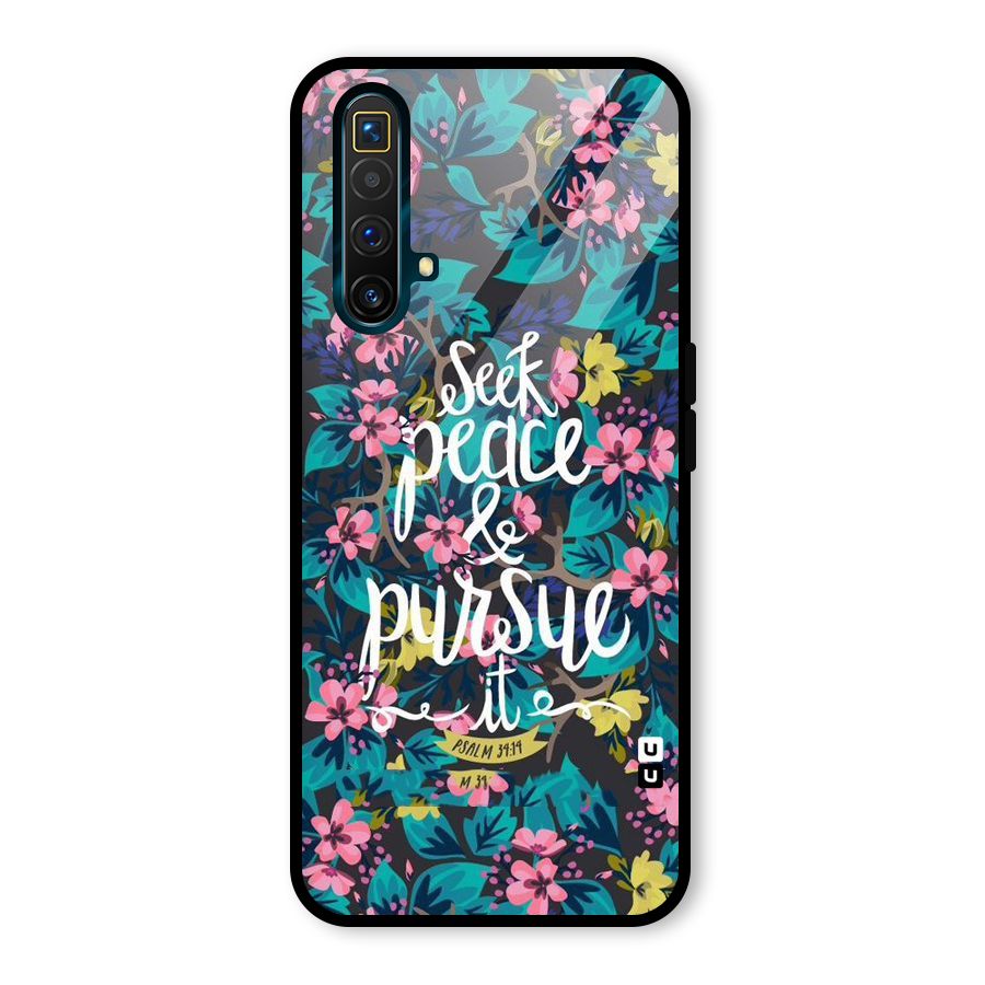 Seek Peace Glass Back Case for Realme X3