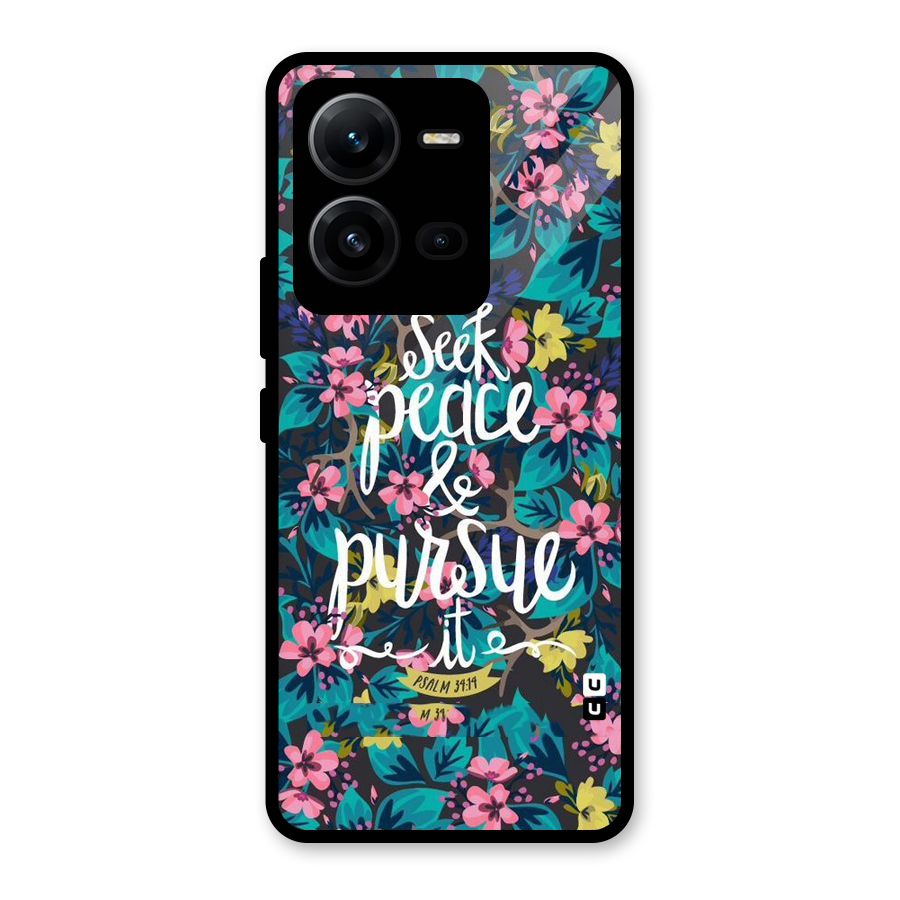 Seek Peace Glass Back Case for Vivo V25