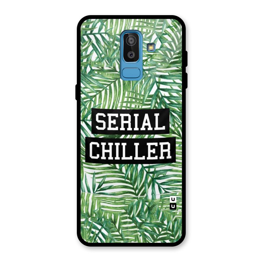 Serial Chiller Glass Back Case for Galaxy J8