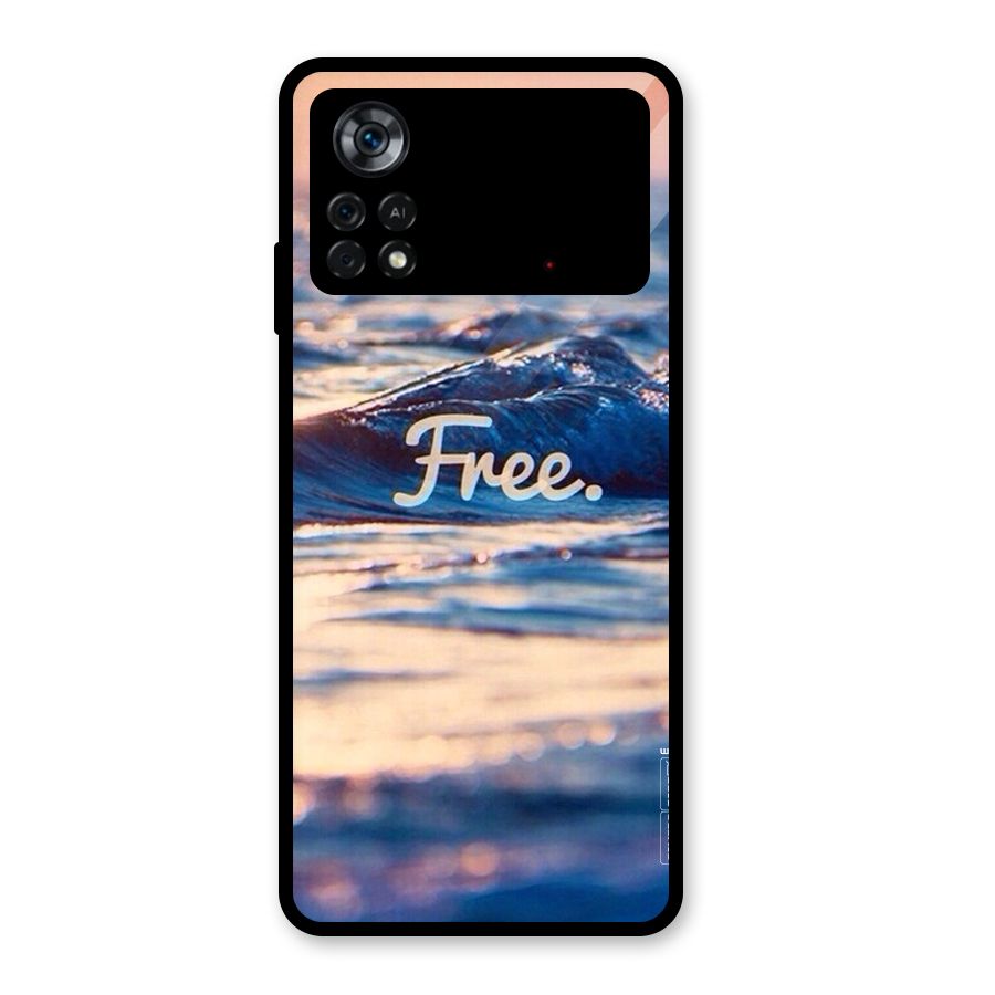 Set Yourself Free Glass Back Case for Poco X4 Pro 5G