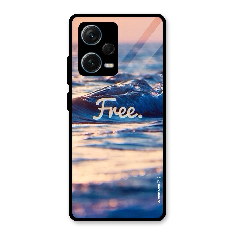 Set Yourself Free Glass Back Case for Redmi Note 12 Pro Plus 5G