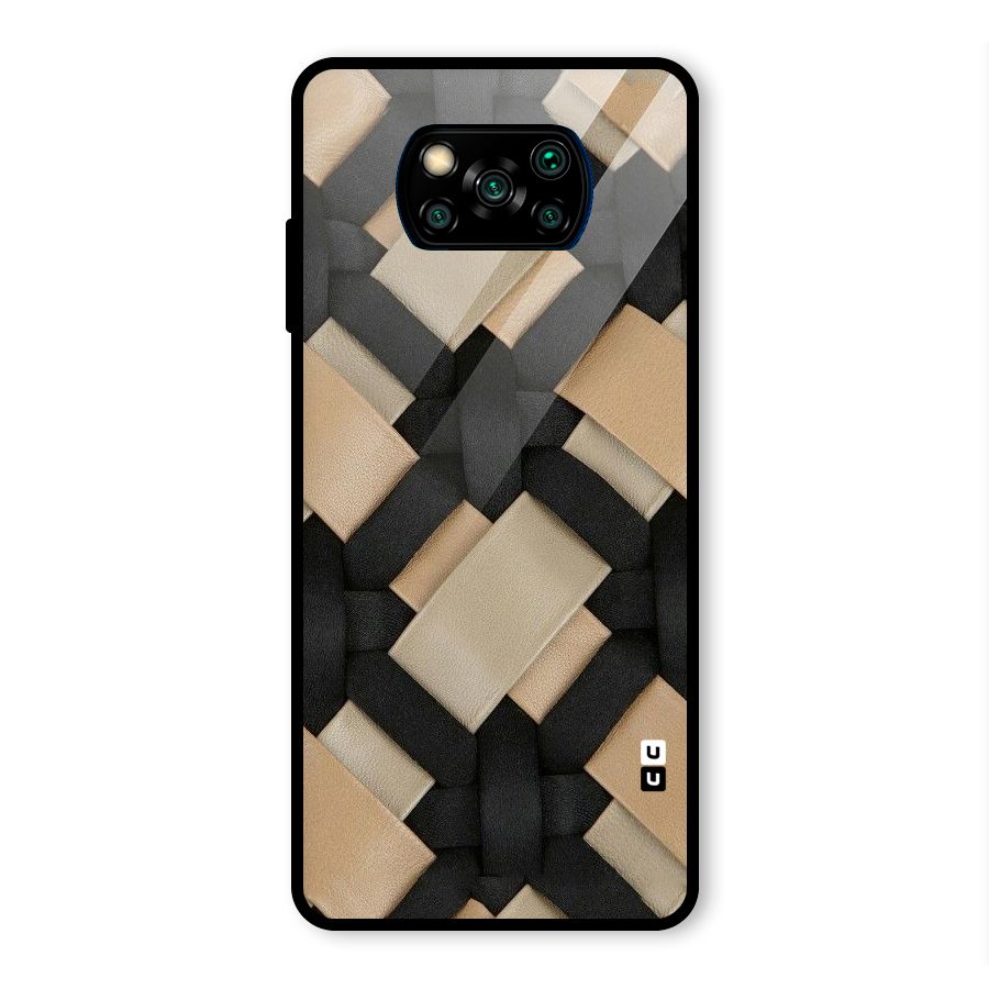 Shade Thread Glass Back Case for Poco X3 Pro