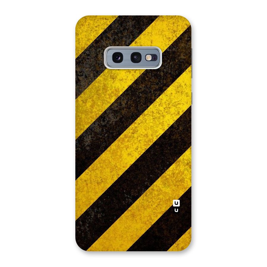 Shaded Yellow Stripes Back Case for Galaxy S10e