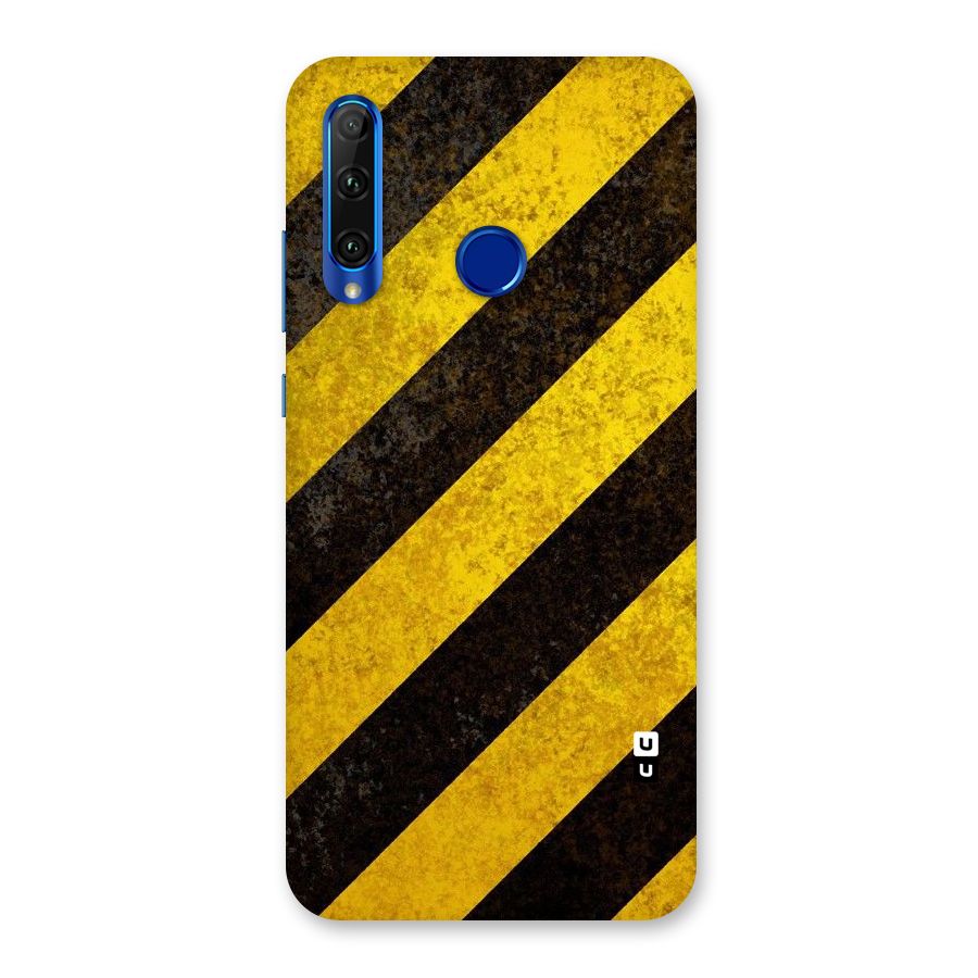 Shaded Yellow Stripes Back Case for Honor 20i