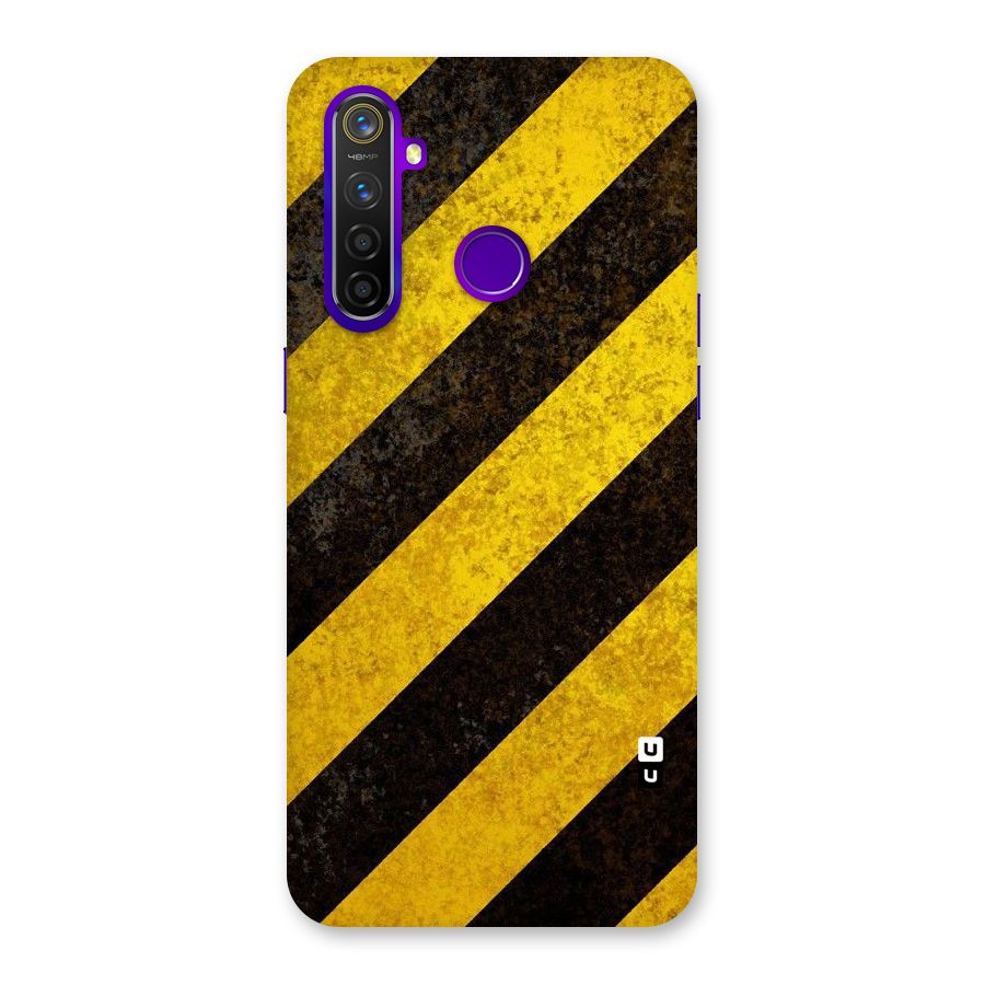 Shaded Yellow Stripes Back Case for Realme 5 Pro
