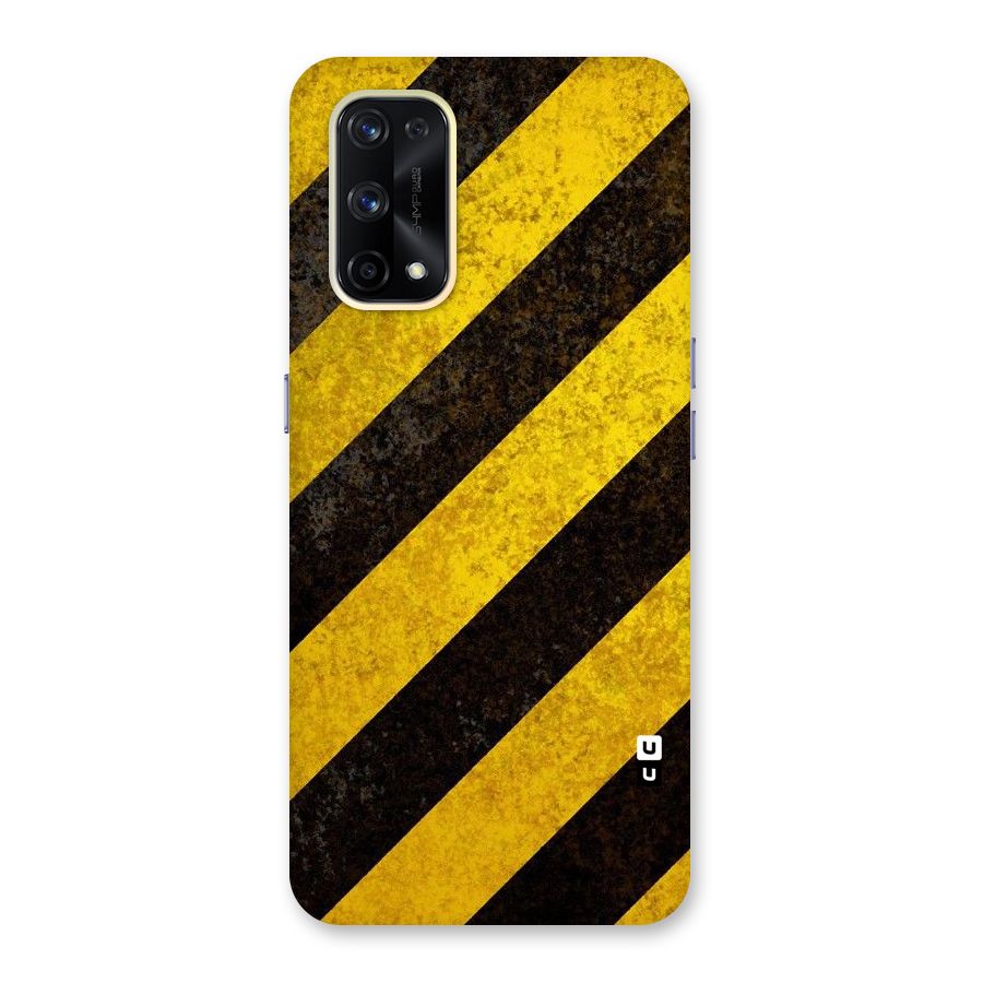 Shaded Yellow Stripes Glass Back Case for Realme X7 Pro
