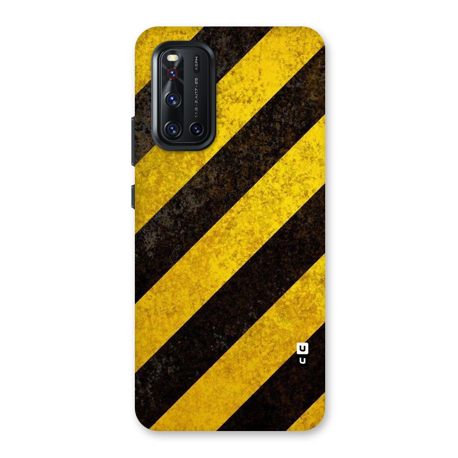 Shaded Yellow Stripes Back Case for Vivo V19