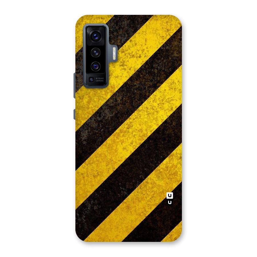 Shaded Yellow Stripes Back Case for Vivo X50
